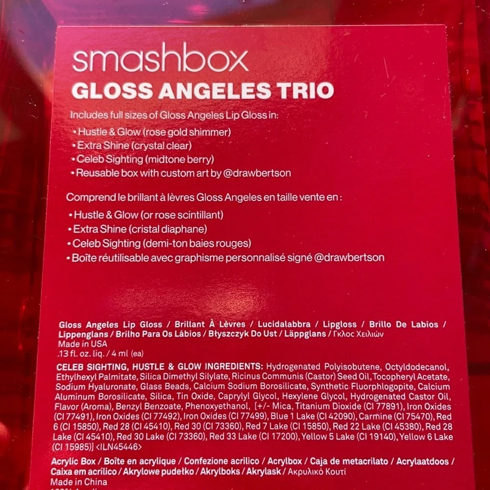 NIB Smashbox Gloss Angeles Trio